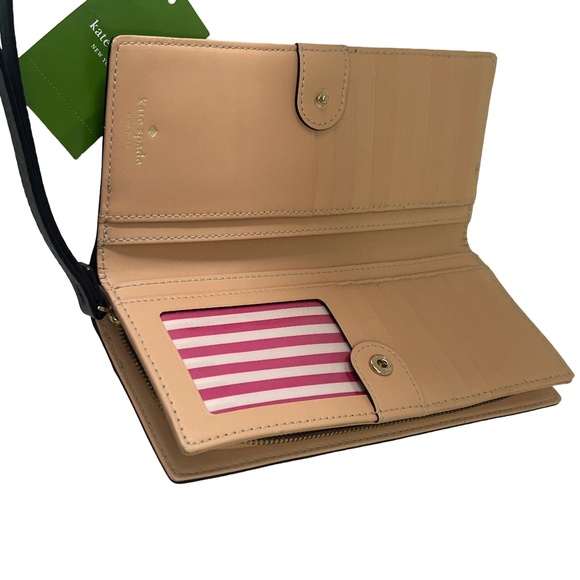 Kate Spade Wristlet Wallet Mandy Southport Pebble Leather Perri Lane Bubbles - Picture 6 of 11